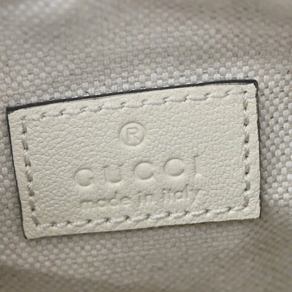 GUCCI Logo Blondie Interlocking GG Mini Shoulder Bag Leather White 728-082725 - Picture 16 of 16